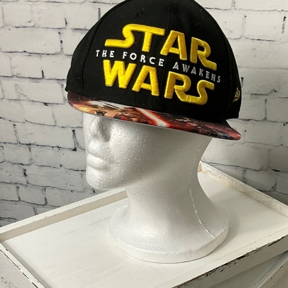 Era 9Fifty Mens Cap Star Wars The Force Awakens Black Print Snapback Trucker - Picture 2 of 12